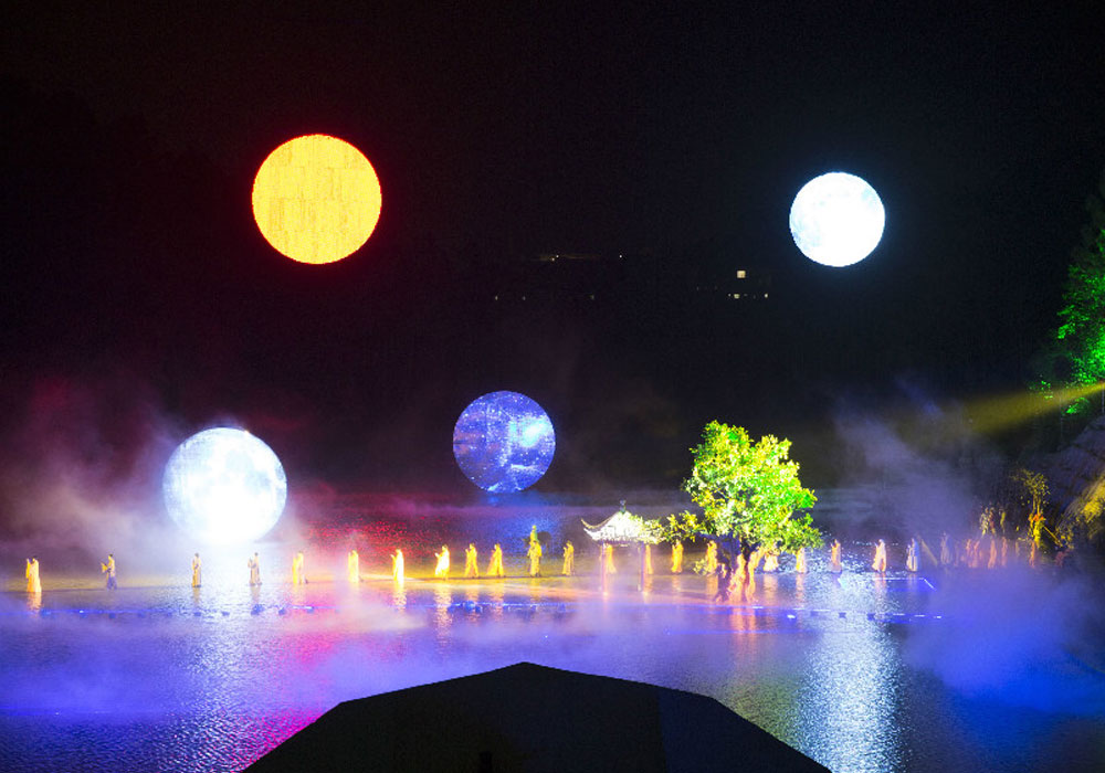 2018 Yunfu Six Buddha Ceremonies Moon-shaped Display