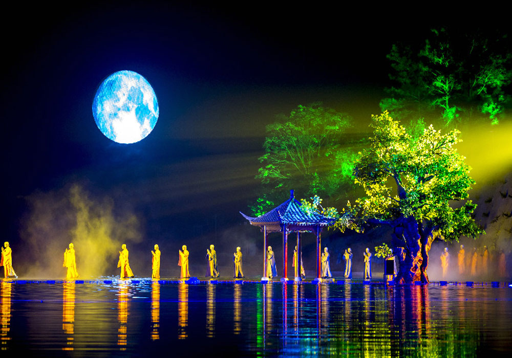 2018 Yunfu Six Buddha Ceremonies Moon-shaped Display