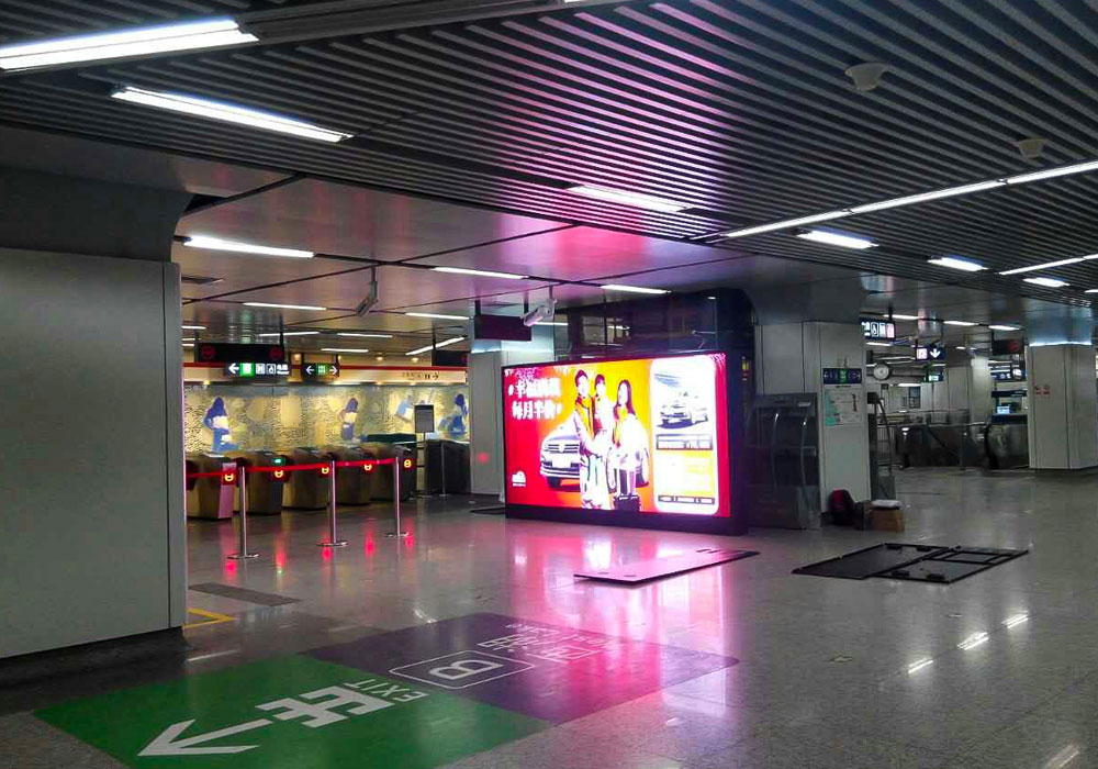 2015 Advertising LED Display For Metro Station In Hangzhou