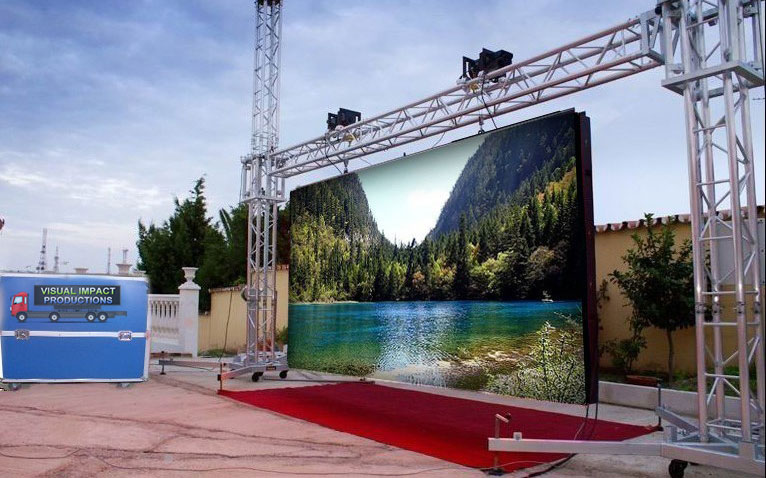 How much does a outdoor led screen cost? LEYARD VTEAM CO.,